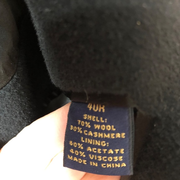 Brooks Brothers Black wool/cashmere coat full length. Timeless. Mint condition. - Picture 10 of 12